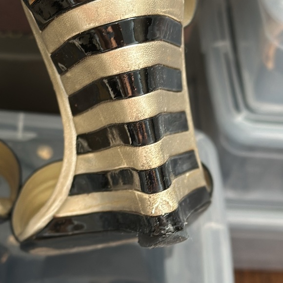 ROGER VIVIER Bayadere Wedge Sandals Size 39 - Picture 9 of 13